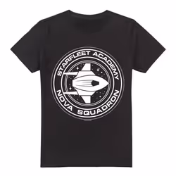 Star Trek Mens Nova Squadron T-Shirt - 3XL, Black
