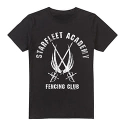 Star Trek Mens Fencing Club T-Shirt - L, Black