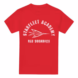 Star Trek Mens Red Squadron T-Shirt - L, Red