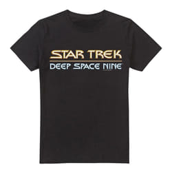 Star Trek Mens Deep Space Nine Logo T-Shirt - 5XL, Black