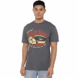 Star Trek Mens Scotty's Garage T-Shirt - L, Charcoal