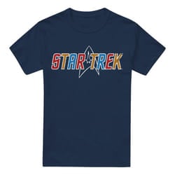 Star Trek Mens Logo T-Shirt - XXL, Navy
