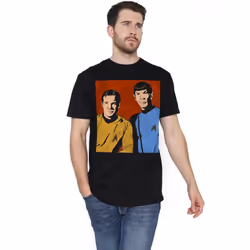 Star Trek Mens Friends T-Shirt - S, Black