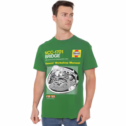 Star Trek Mens Bride Manual T-Shirt - M, Kelly Green