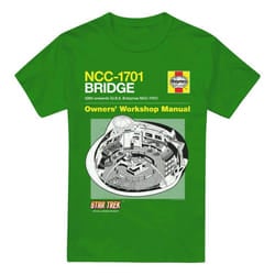 Star Trek Mens Bride Manual T-Shirt - L, Kelly Green