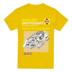 Star Trek Mens Shuttle Manual T-Shirt - M, Yellow