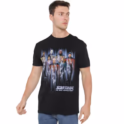Star Trek Mens Beam Us Up T-Shirt - XL, Black