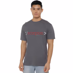 Scorpion Mens Logo T-Shirt - XL, Charcoal