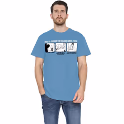 Star Trek Mens Vulcan Nerve Pinch T-Shirt - 3XL, Carolina Blue