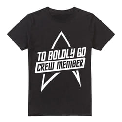 Star Trek Mens The Next Generation Crew Member T-Shirt - XXL, Black