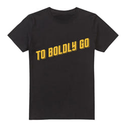 Star Trek Mens Boldly Go T-Shirt - 3XL, Black