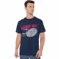 Star Trek Mens Boldly Go T-Shirt - 5XL, Navy