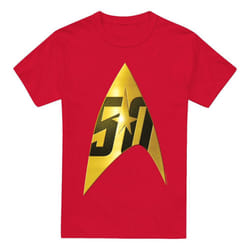 Star Trek Mens 50th Anniversary Delta T-Shirt - 4XL, Red