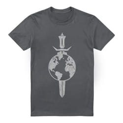 Star Trek Mens Terran Empire T-Shirt - L, Charcoal