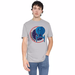 Star Trek Mens Enterprise Patch T-Shirt - S, Sport Heather