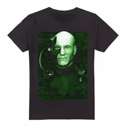 Star Trek Mens Locutus of Borg T-Shirt - XXL, Black