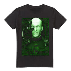 Star Trek Mens Locutus of Borg T-Shirt - 4XL, Black