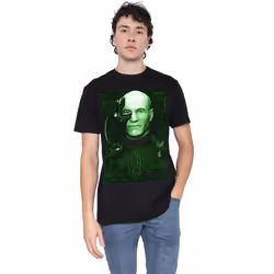 Star Trek Mens Locutus of Borg T-Shirt - 4XL, Black