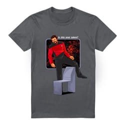 Star Trek Mens Is This Seat Taken T-Shirt - XL, Charcoal