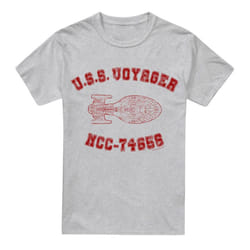 Star Trek Mens Voyager Athletic T-Shirt - 3XL, Sport Heather