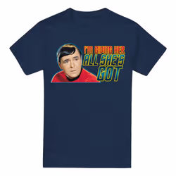 Star Trek Mens All She's Got T-Shirt - 3XL, Navy