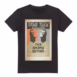Star Trek Mens The Original Series Episode 5 T-Shirt - XXL, Black