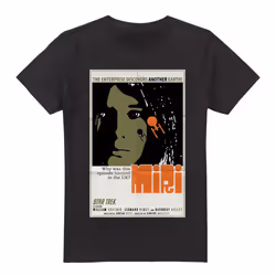 Star Trek Mens The Original Series Episode 8 T-Shirt - M, Black
