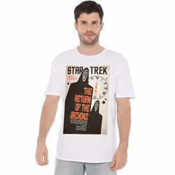 Star Trek Mens The Original Series Episode 21 T-Shirt - 3XL, White