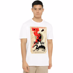 Star Trek Mens The Original Series Episode 30 T-Shirt - S, White