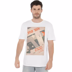 Star Trek Mens The Original Series Episode 39 T-Shirt - S, White
