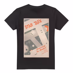 Star Trek Mens The Original Series Episode 39 T-Shirt - 5XL, Black