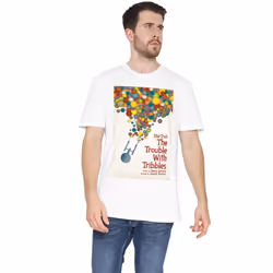 Star Trek Mens The Original Series Episode 44 T-Shirt - 5XL, White