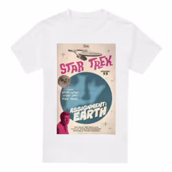Star Trek Mens The Original Series Episode 55 T-Shirt - XXL, White
