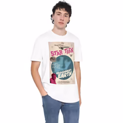 Star Trek Mens The Original Series Episode 55 T-Shirt - XXL, White