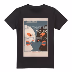 Star Trek Mens The Original Series Episode 70 T-Shirt - 4XL, Black