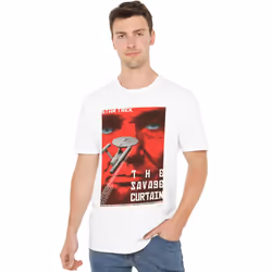 Star Trek Mens The Original Series Episode 77 T-Shirt - L, White