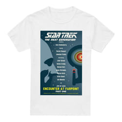 Star Trek Mens The Next Generation Season 1 Episode 1 T-Shirt - 5XL, White