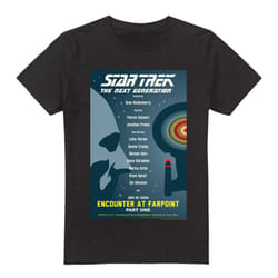 Star Trek Mens The Next Generation Season 1 Episode 1 T-Shirt - XL, Black