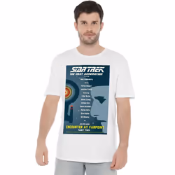 Star Trek Mens The Next Generation Season 1 Episode 2 T-Shirt - 3XL, White