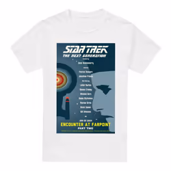 Star Trek Mens The Next Generation Season 1 Episode 2 T-Shirt - 5XL, White
