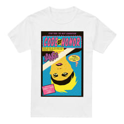 Star Trek Mens The Next Generation Season 1 Episode 4 T-Shirt - M, White