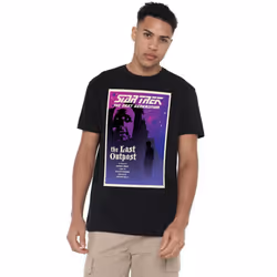 Star Trek Mens The Next Generation Season 1 Episode 5 T-Shirt - S, Black