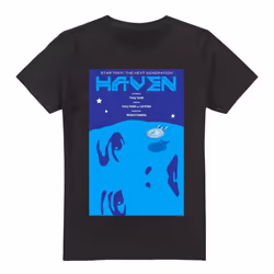 Star Trek Mens The Next Generation Season 1 Episode 11 T-Shirt - L, Black