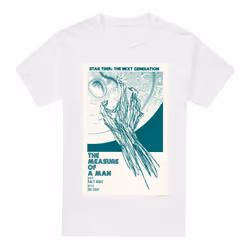 Star Trek Mens The Next Generation Season 2 Episode 9 T-Shirt - S, White