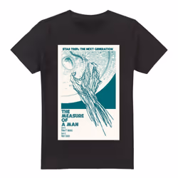 Star Trek Mens The Next Generation Season 2 Episode 9 T-Shirt - L, Black