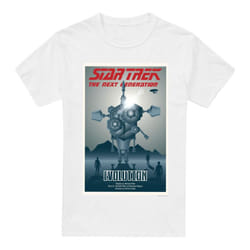 Star Trek Mens The Next Generation Season 3 Episode 1 T-Shirt - XL, White