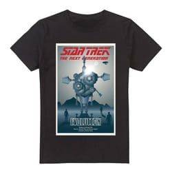 Star Trek Mens The Next Generation Season 3 Episode 1 T-Shirt - 3XL, Black