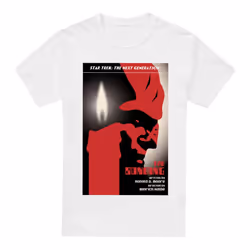 Star Trek Mens The Next Generation Season 3 Episode 5 T-Shirt - M, White