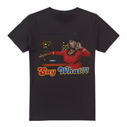 Star Trek Mens Say What T-Shirt - 5XL, Black