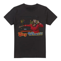 Star Trek Mens Say What T-Shirt - 5XL, Black